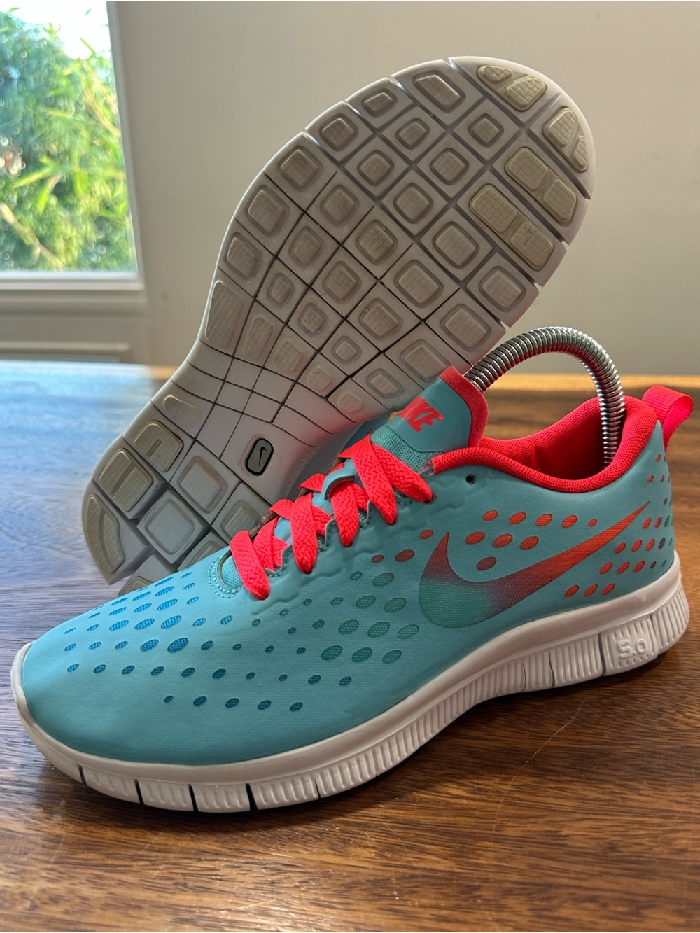 Nike Free Express 641866-400 Blue Crimson Running Shoes Size 6.5Y Women 8 